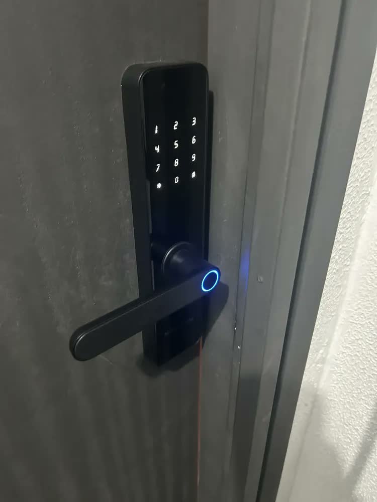 foto de Fechadura Digital NeoSanSung Biométrica Bluetooth Tuya Smart Vida