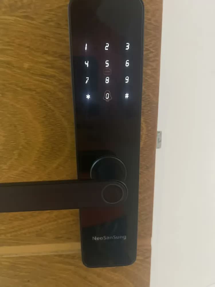 foto de Fechadura Digital NeoSanSung Biométrica Bluetooth Tuya Smart Vida