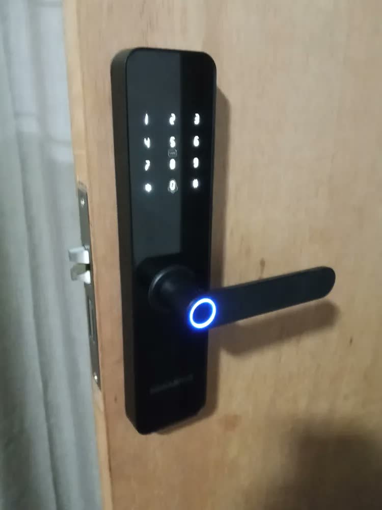 foto de Fechadura Digital NeoSanSung Biométrica Bluetooth Tuya Smart Vida