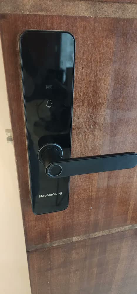 foto de Fechadura Digital NeoSanSung Biométrica Bluetooth Tuya Smart Vida