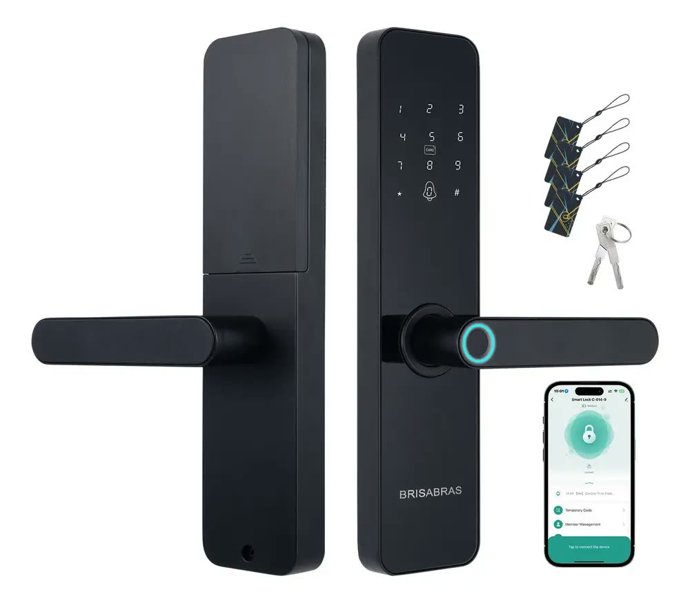 Fechadura Digital NeoSanSung Biométrica Bluetooth Tuya Smart Vida