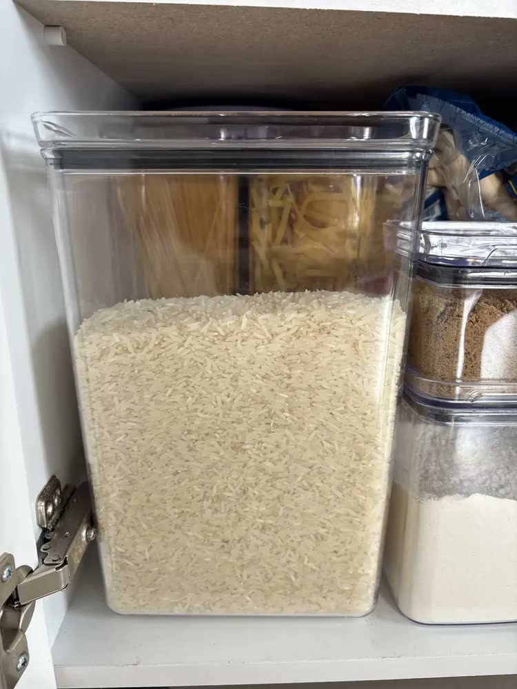 foto de Pote Hermético Grande 6215ml Para Arroz Feijão Despensa Cor Transparente