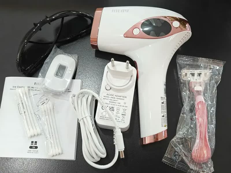 foto de Depilador a Laser IPL Mlay T4 Resfriamento a Gelo 5 Níveis 500000 Flashes