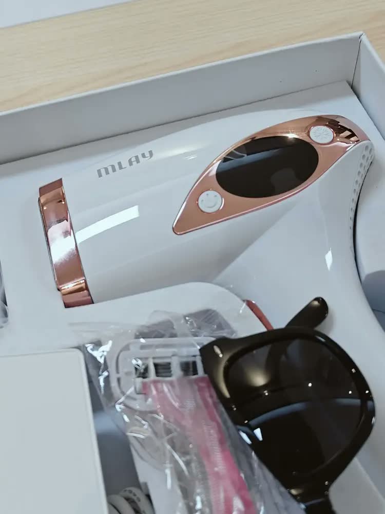foto de Depilador a Laser IPL Mlay T4 Resfriamento a Gelo 5 Níveis 500000 Flashes