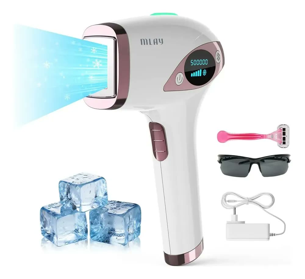 foto de Depilador a Laser IPL Mlay T4 Resfriamento a Gelo 5 Níveis 500000 Flashes