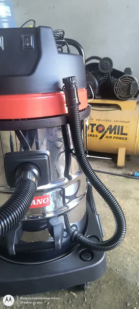 foto de Aspirador de Pó e Água 70 Litros Inox 2000w Profissional Industrial