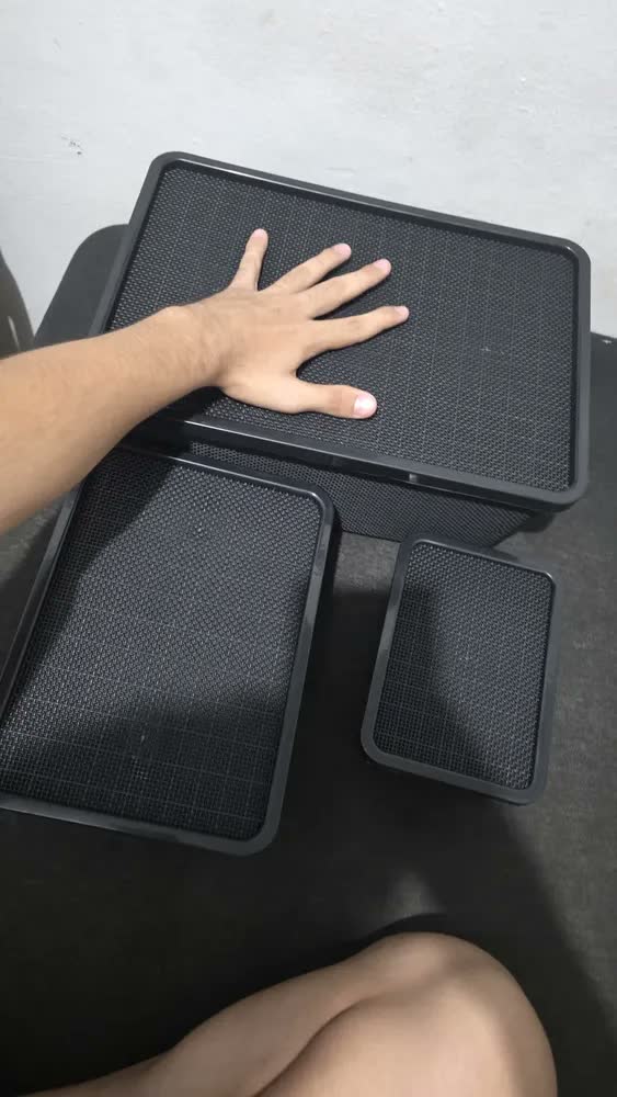 foto de Kit 5 Caixas Organizadoras Cesto Tampa Multiuso 2l 6l 16l Casa Cozinha Banheiro