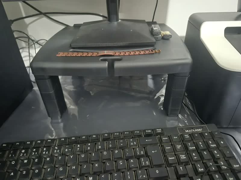 foto de Suporte para Monitor C3Tech BM-50BK Preto 4 Níveis Reguláveis