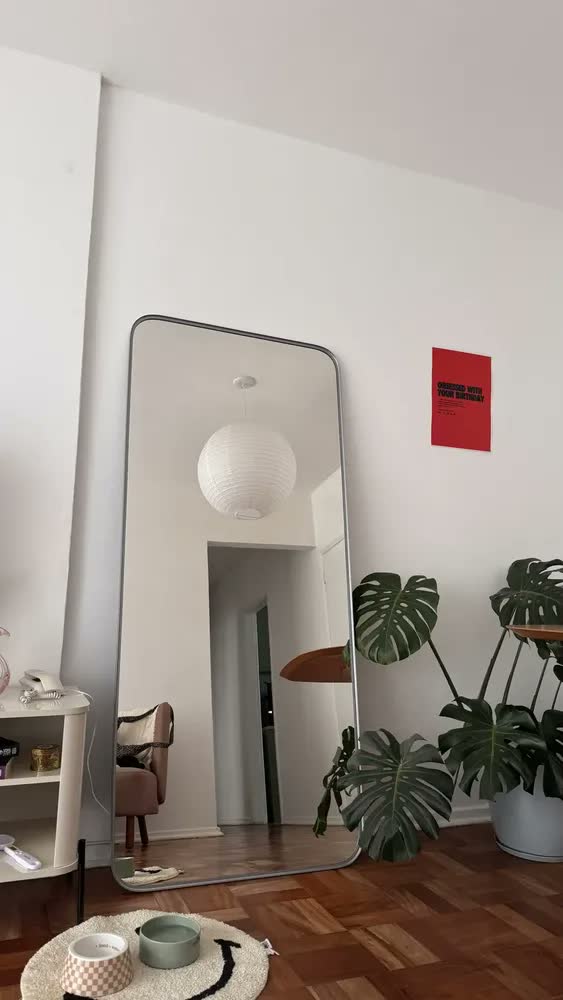 foto de Espelho Retangular Quadrado Com Moldura Metal 100x90 Largo Moldura Preto