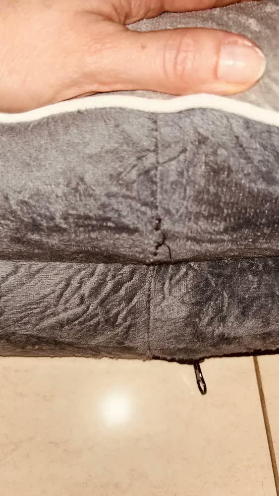foto de Cama Pet Grande Caminha Cachorros sofá luxo Suporte Cervical Espuma De Ortopédica C/fundo Impermeável 89×71×15