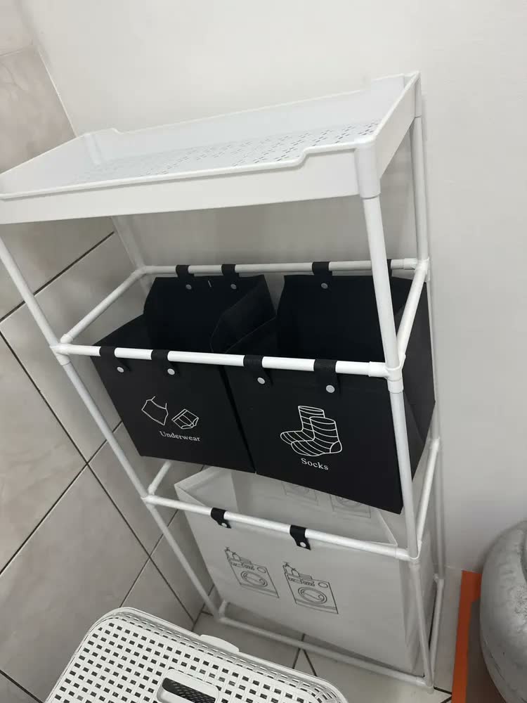 foto de Cesto De Roupa Suja Dobrável Organizador Multiuso De Grande