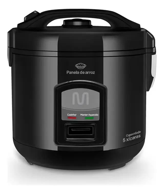 Panela De Arroz 5 Xícaras - Mantem Aquecido Multi Go003 Preto