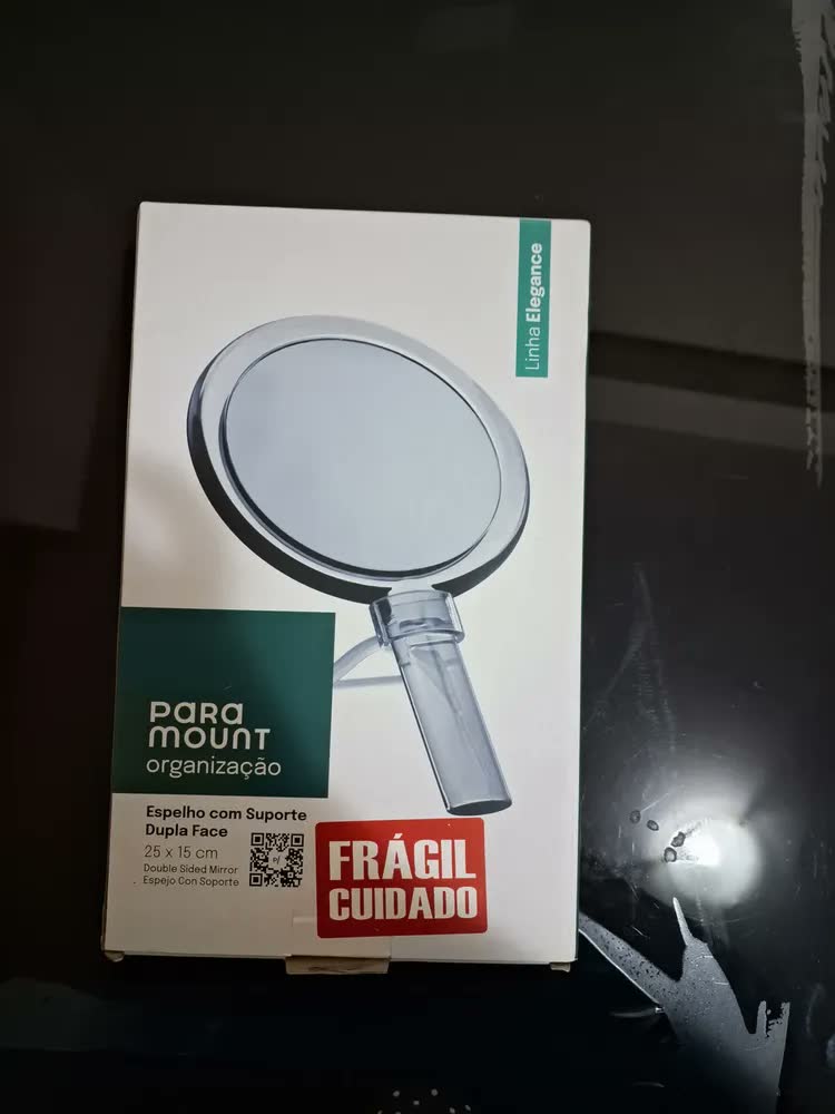foto de Espelho De Maquiagem Paramount Elegance Redondo com Suporte e Aumento 3x