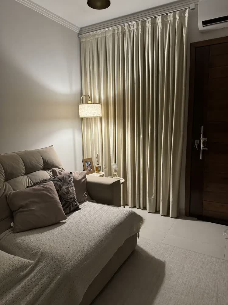 foto de Luminária Chão Quarto Sala 3 Niveis Ajustável Metálico