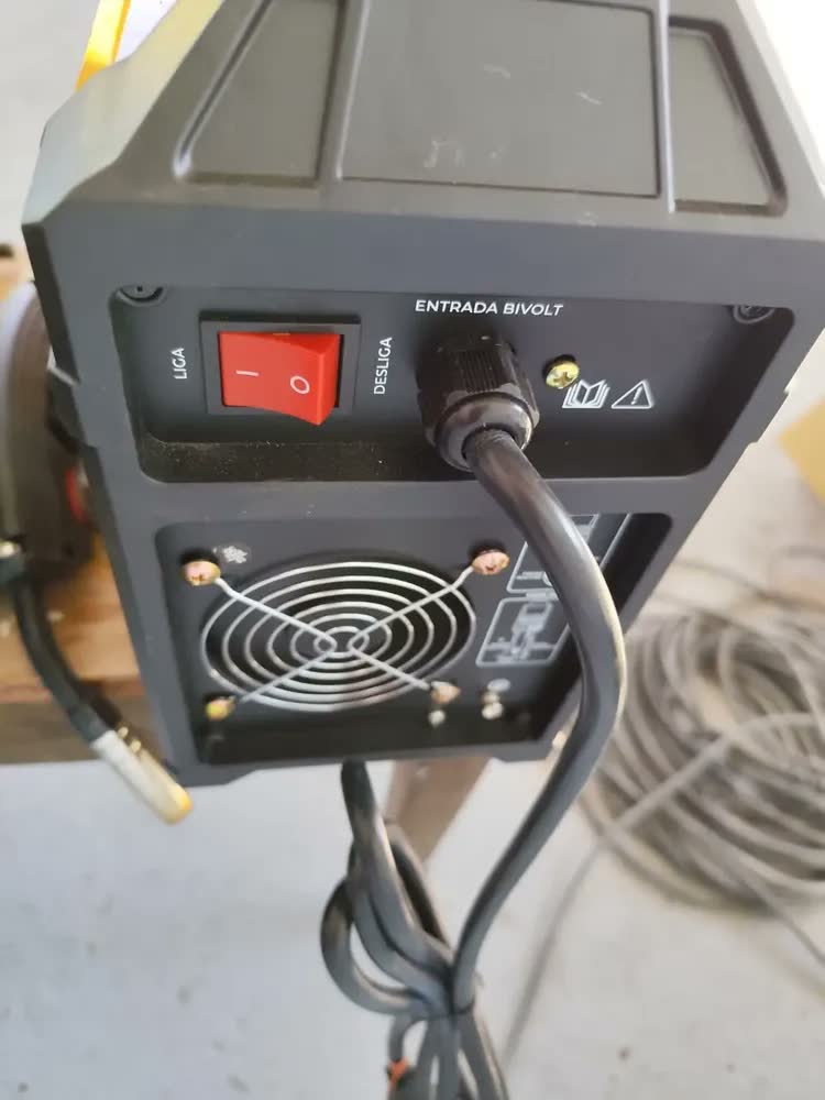 foto de Máquina De Solda 150a Flex Mig Mma Tig Lift Bivolt + Máscara Profissional Pró Euro