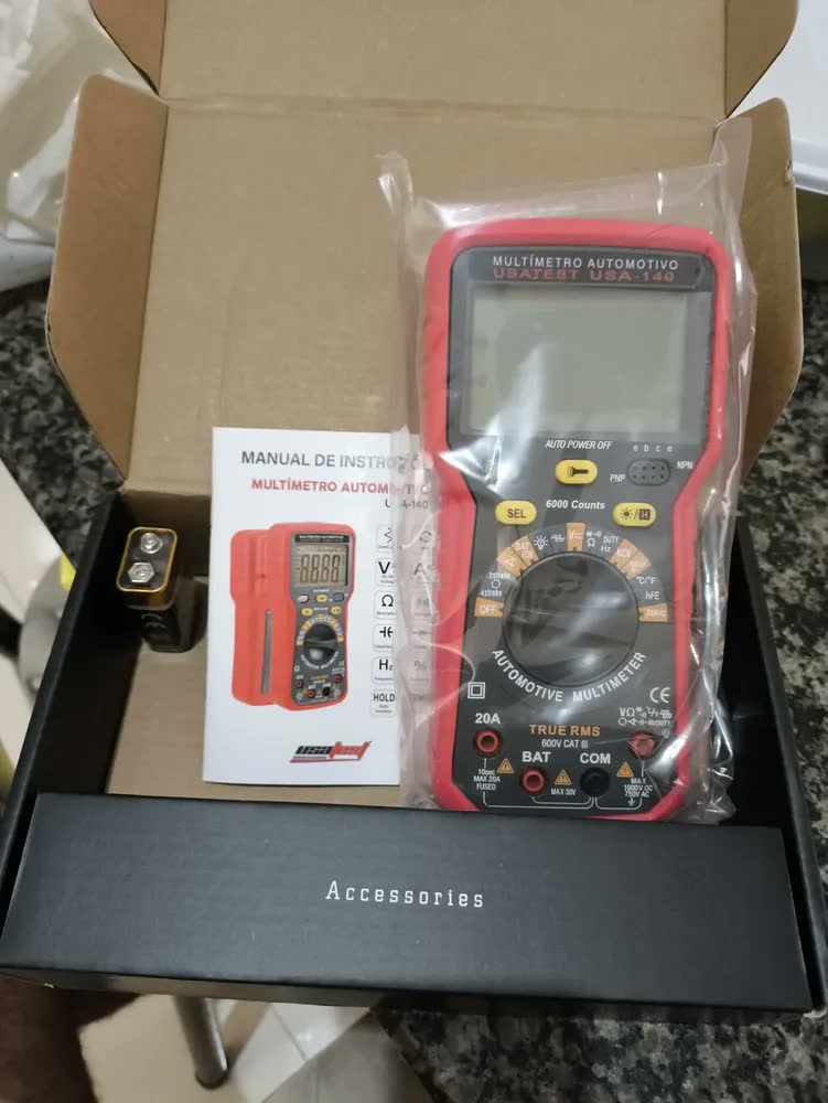 foto de Multímetro Automotiv Dig Rpm Temperatura Frequência Usatest