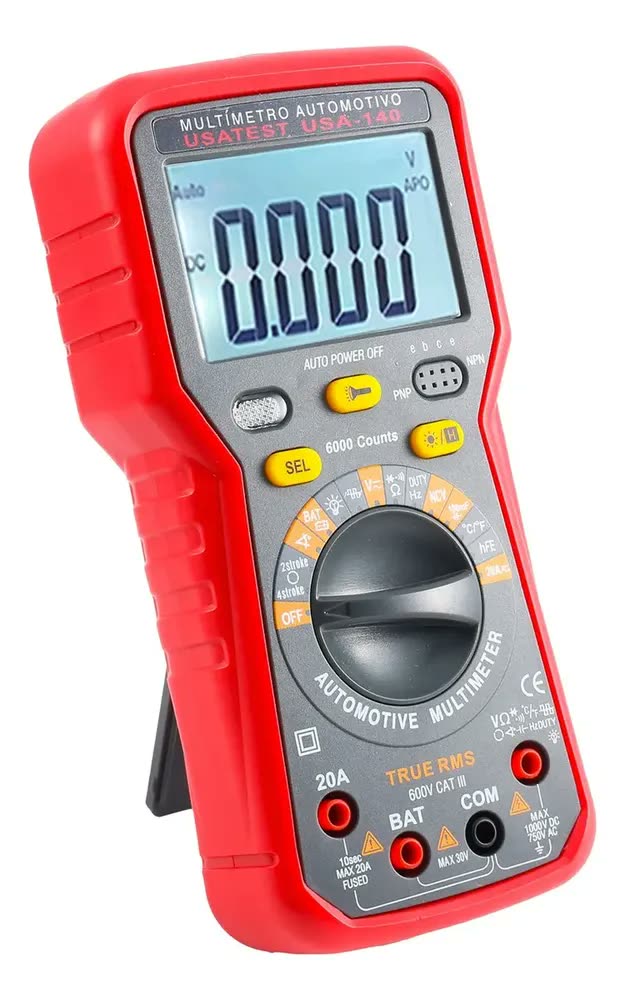 Multímetro Automotiv Dig Rpm Temperatura Frequência Usatest
