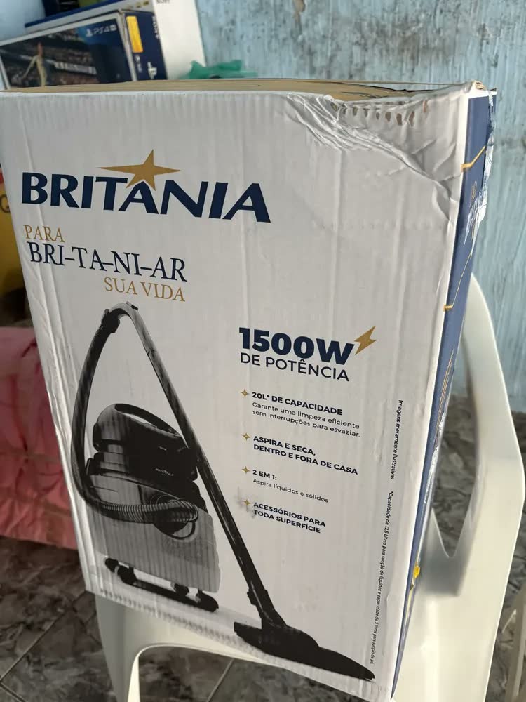 foto de Aspirador de pó britânia bas87 20l 1500w Preto