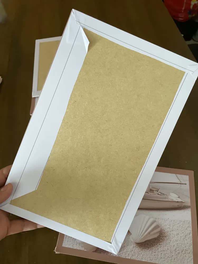 foto de Kit 5 Quadros Decorativo Mdf Sala Grande Banheiro Praia Mar