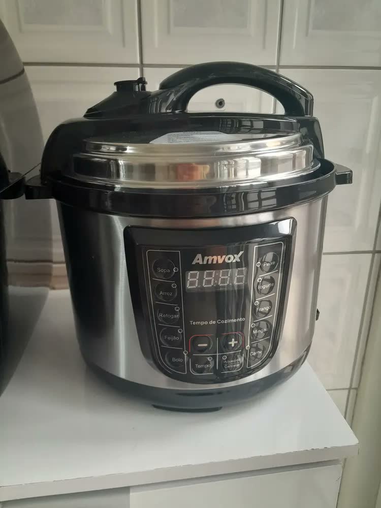 foto de Panela Elétrica Pressão 5 Litros Digital Multifuncional 900W Timer Feijão Sopa Amvox Aps050 127