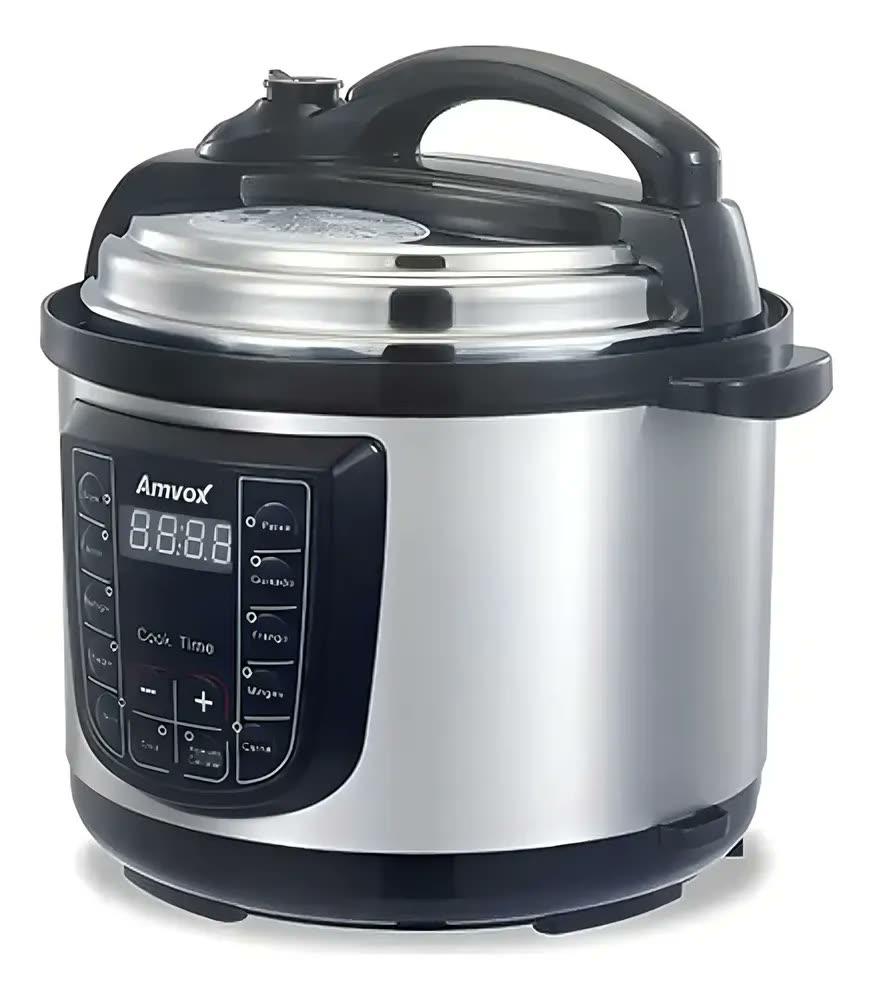 Panela Elétrica Pressão 5 Litros Digital Multifuncional 900W Timer Feijão Sopa Amvox Aps050 127