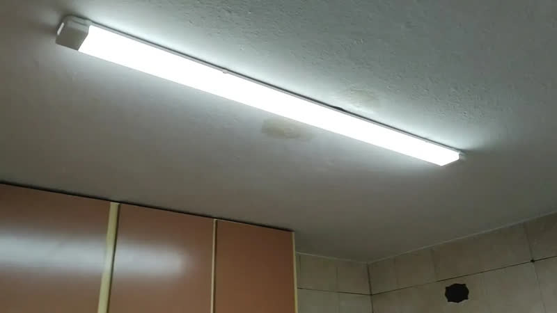 foto de Luminaria Linear 72w 120cm Luz Branca 6500k Alta Potencia