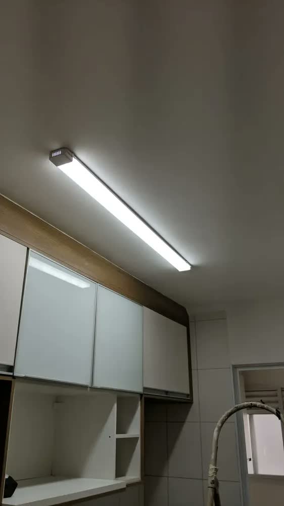 foto de Luminaria Linear 72w 120cm Luz Branca 6500k Alta Potencia