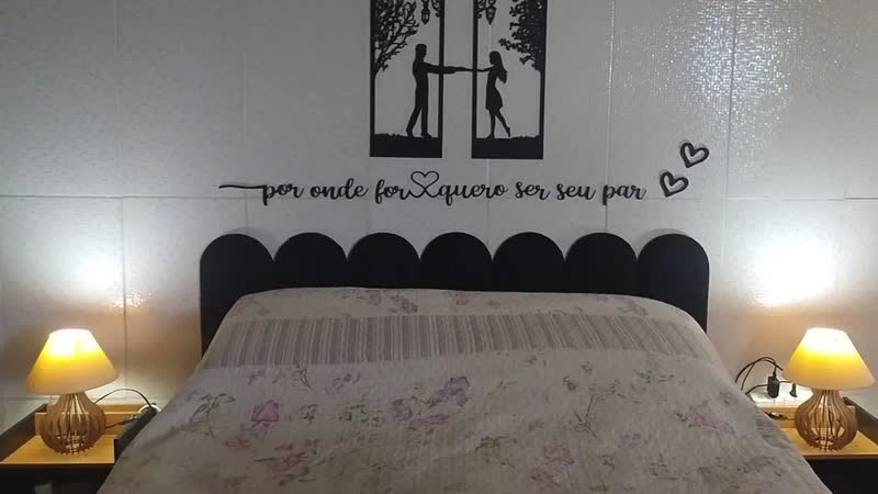 foto de 2 Kit Luminárias Abajur Decoração Quarto Enfeite Criado Mudo