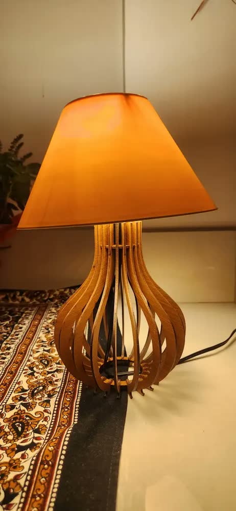 foto de 2 Kit Luminárias Abajur Decoração Quarto Enfeite Criado Mudo