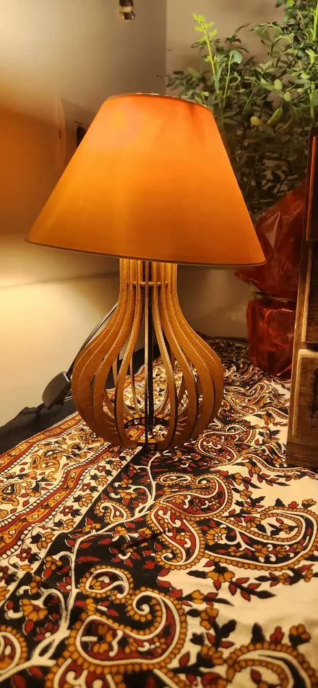 foto de 2 Kit Luminárias Abajur Decoração Quarto Enfeite Criado Mudo