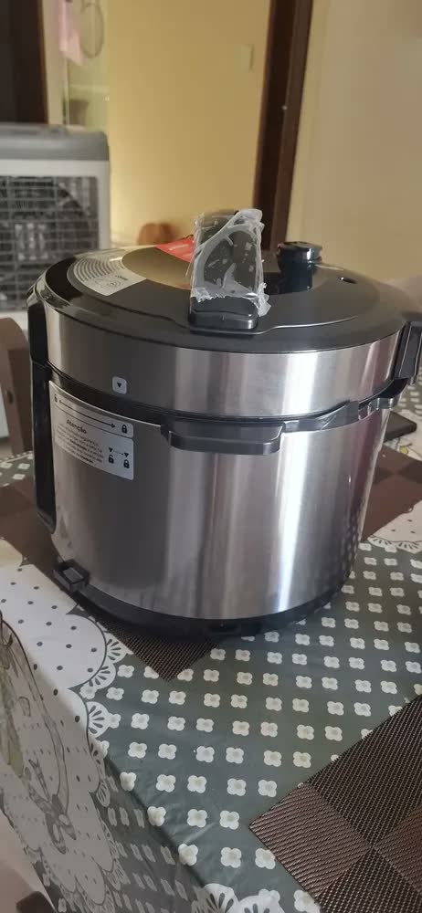 foto de Panela Pressão Eletrica 5l Inox 900w 14 Funções Feijao Kian Frequência 60hz
