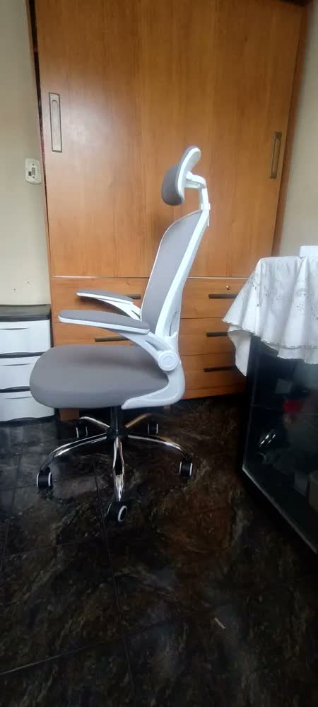 foto de Cadeira De Escritório Ergonômica Giratória Boston G100 Com Estofado Mesh Luvinco Com Ajuste Lombar