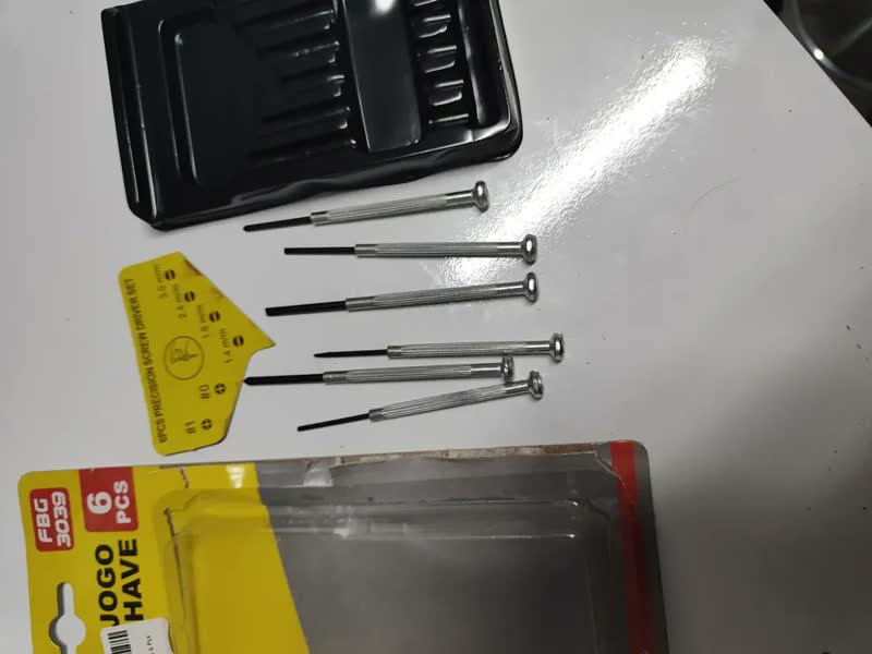 foto de Kit Chave De Precisão FBG Fenda Phillips 6 Peças Aço Cromado/Preto