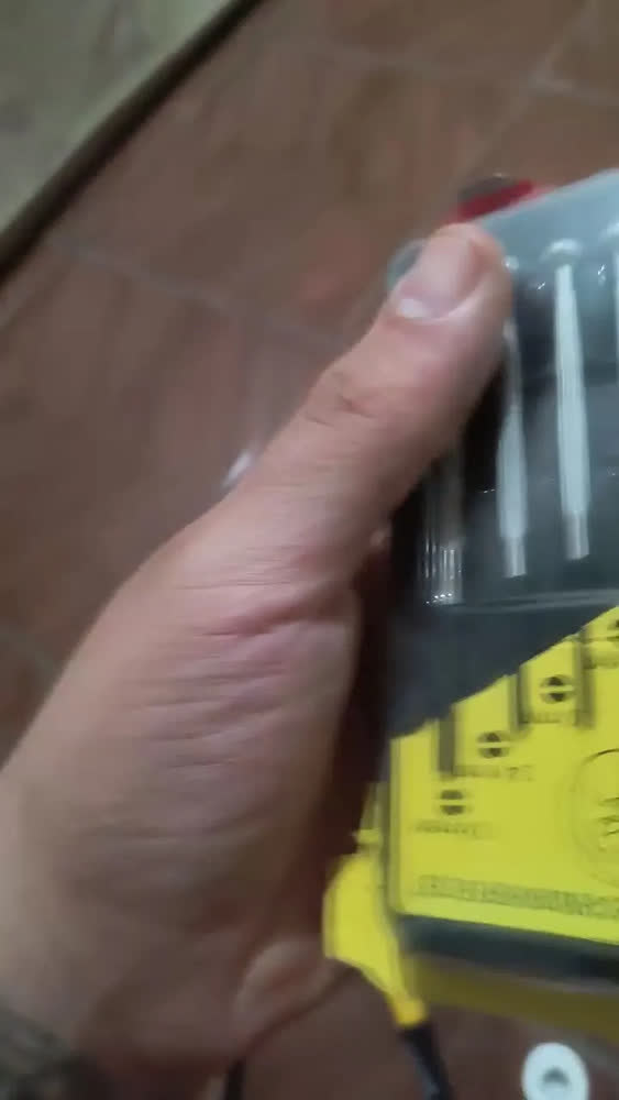 foto de Kit Chave De Precisão FBG Fenda Phillips 6 Peças Aço Cromado/Preto