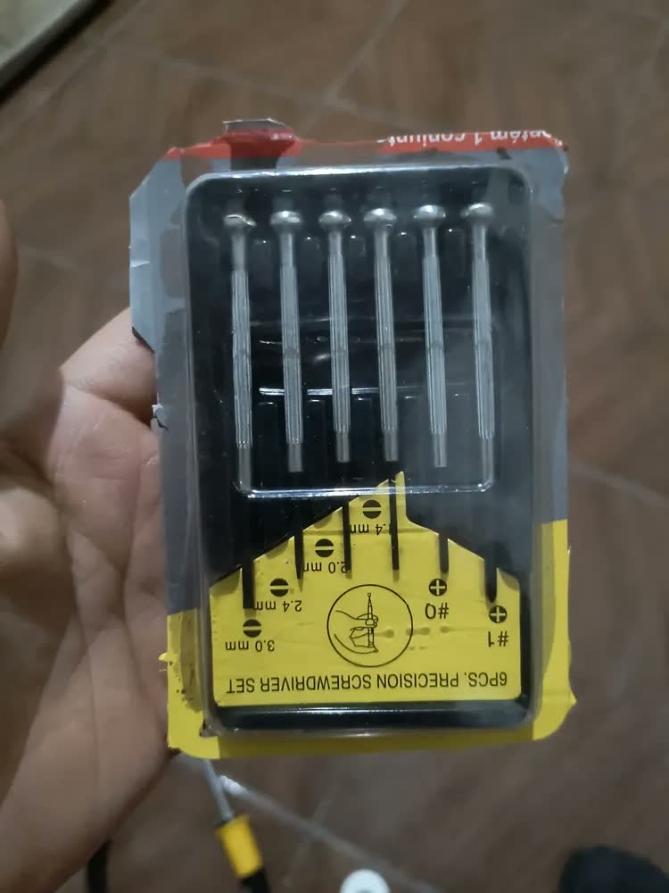 foto de Kit Chave De Precisão FBG Fenda Phillips 6 Peças Aço Cromado/Preto