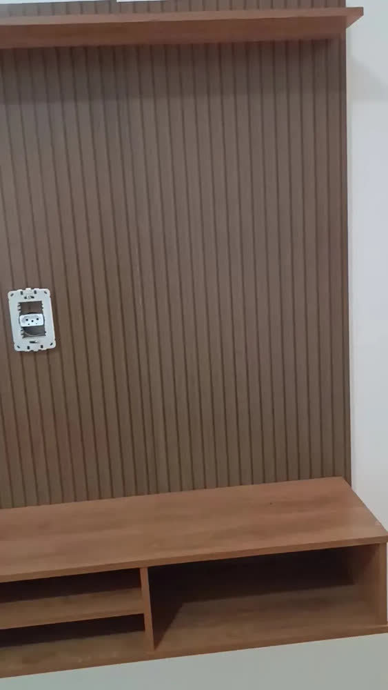 foto de Painel Ripado Everest Para Tv Até 50 Polegadas 120cm Cor Canela