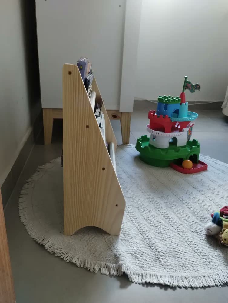 foto de Estante De Livro Infantil Montessori Mini Rack Organizador
