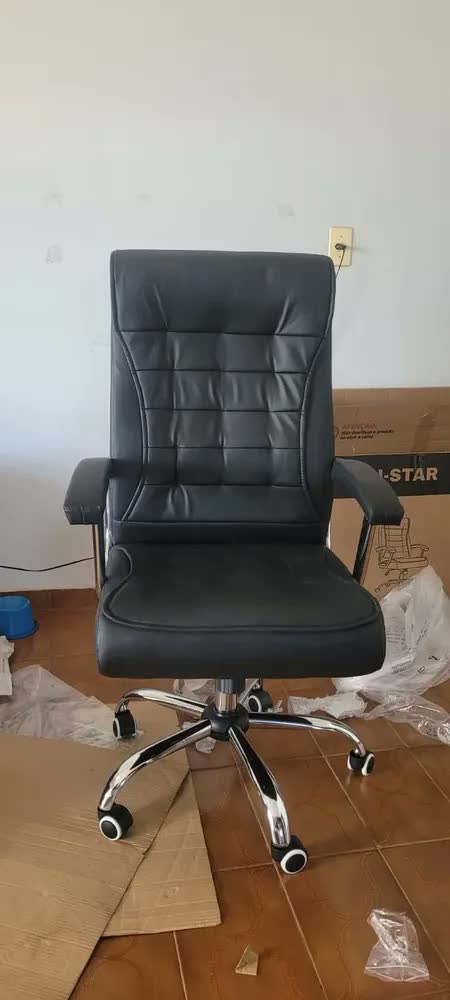 foto de Cadeira de Escritório Presidente Ergonômica Com 42 Molas Ensacadas, Sistema Relax Com Trava, Pillow Top, U-Star Big 150KG