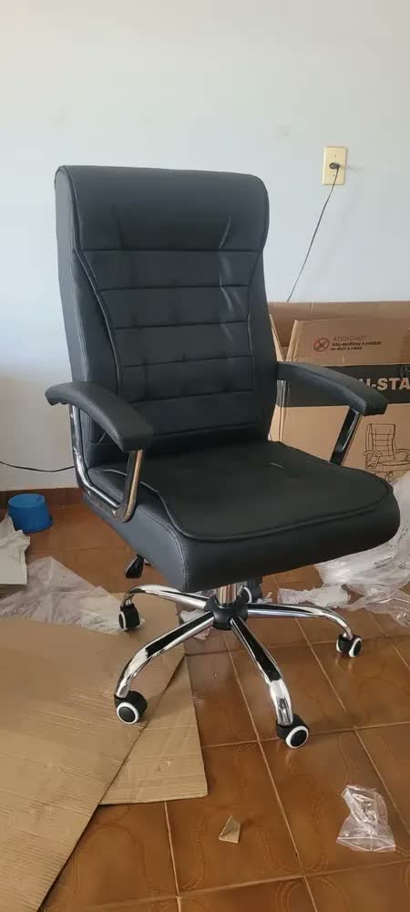 foto de Cadeira de Escritório Presidente Ergonômica Com 42 Molas Ensacadas, Sistema Relax Com Trava, Pillow Top, U-Star Big 150KG