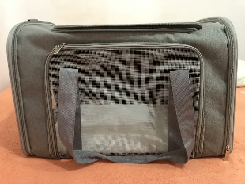 foto de Bolsa Transporte Pet Gato Cães Caixa Avião 51x34x34 Luxo