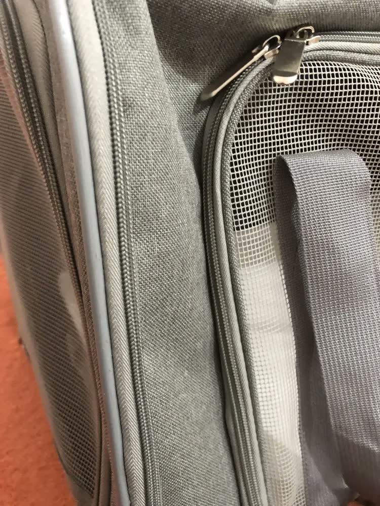 foto de Bolsa Transporte Pet Gato Cães Caixa Avião 51x34x34 Luxo
