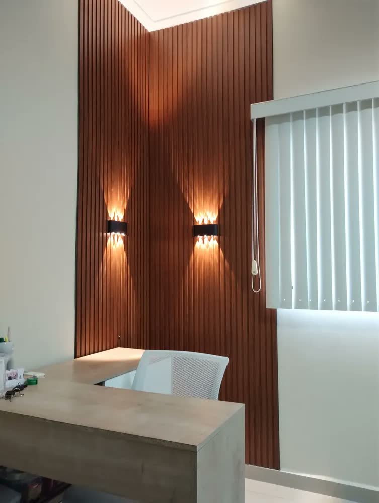 foto de Painel Ripado  Placa 290 X 15 X 1,1cm Wpc Flat Wpc Ecologico
