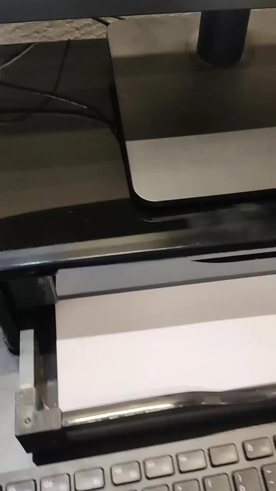 foto de Suporte Para Monitor De Mesa 2 Gavetas Escritório Ergonômico Cor Preto Hannover Home