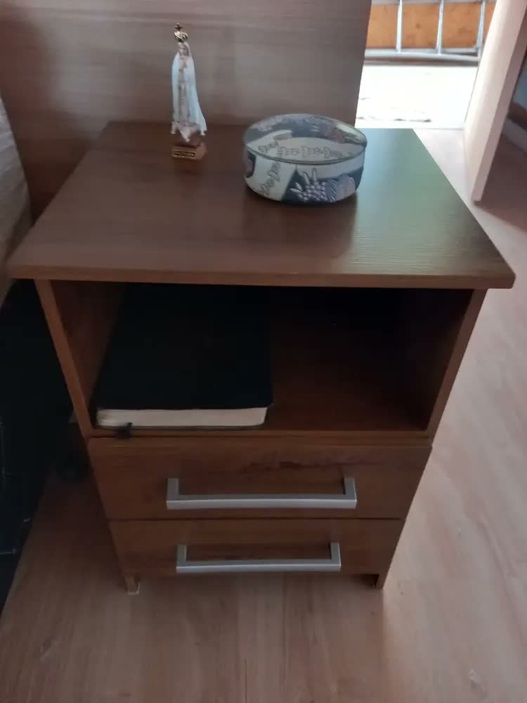 foto de Mesa De Cabeceira Criado Bruna 2 Gavetas