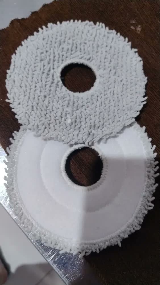 foto de 2 Pano Mop Para Robô Aspirador Xiaomi S10+ X10 Plus B101 Cor Cinza