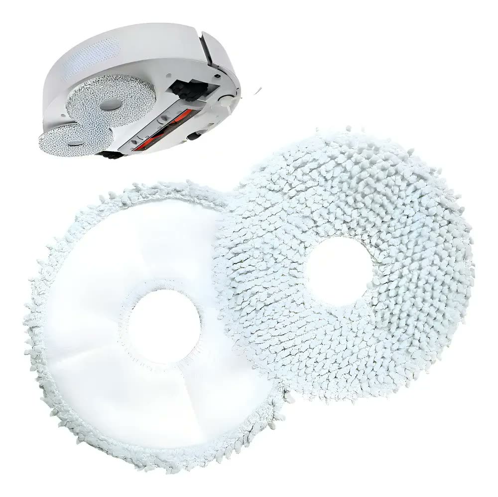 2 Pano Mop Para Robô Aspirador Xiaomi S10+ X10 Plus B101 Cor Cinza