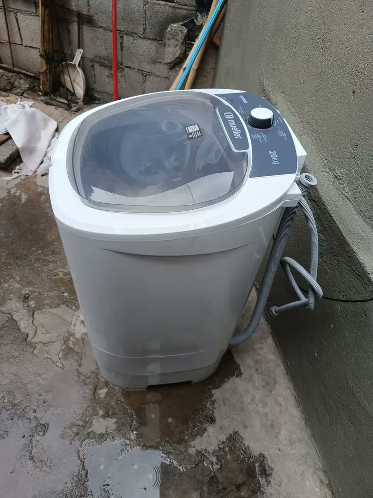 foto de Tanquinho De Lavar Roupa Mueller 20 Kg Semiautomático Mlt20b Preto