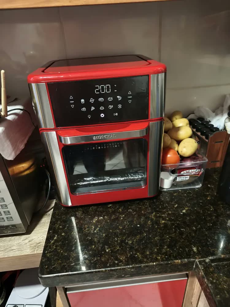 foto de Fritadeira Air Fryer Forno Oven 12L Mondial 2200W - AFON-12L-WI