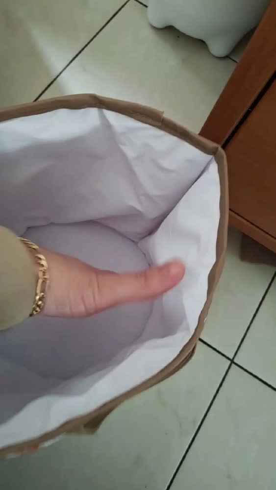 foto de Cesto Dobrável Organizador Infantil Brinquedos Roupa Suja P