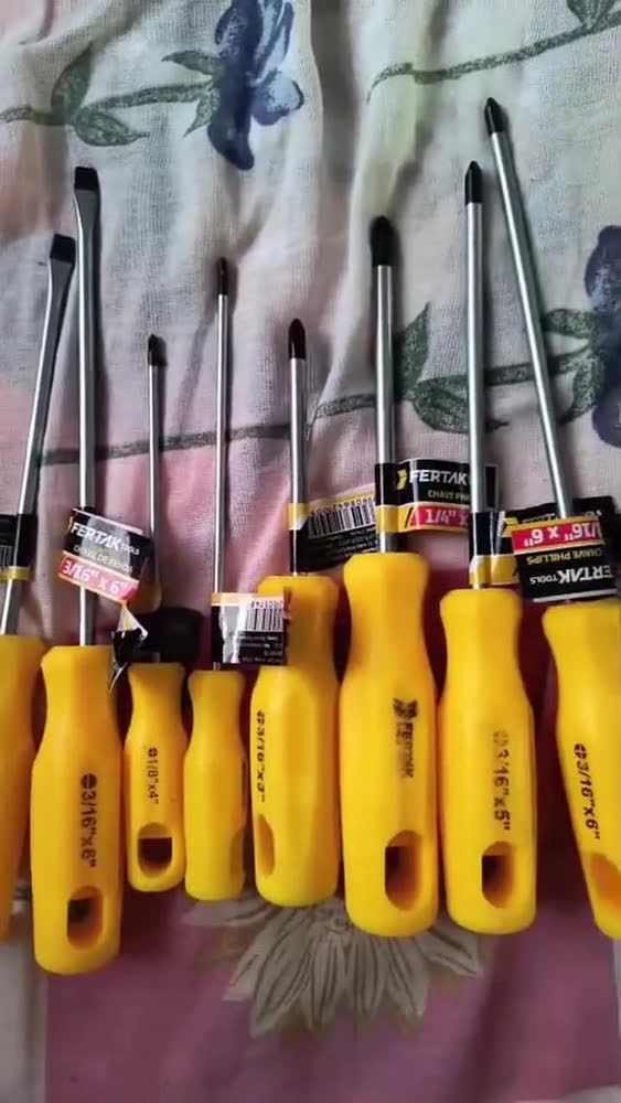 foto de Kit Jogo 12 Chaves De Fenda Phillips Profissional Imantado